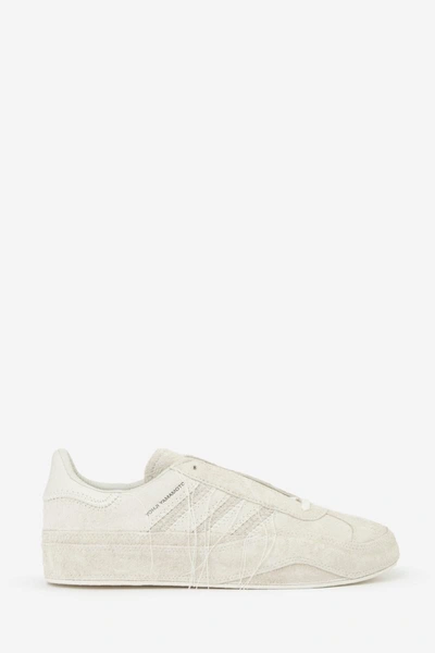 Y-3 Gazelle Suede And Leather Sneakers In White