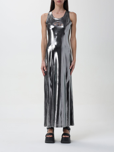 Diesel Dress  Woman Color Silver