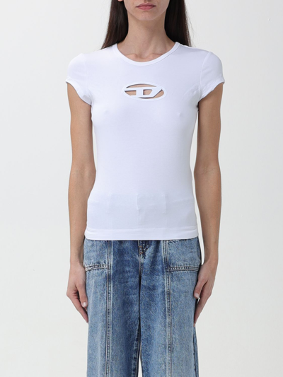 DIESEL T-SHIRT DIESEL WOMAN COLOR WHITE,400017001