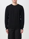 Valentino Garavani Man Sweater Black Size L Virgin Wool In Black
