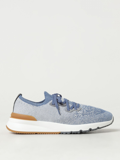 Brunello Cucinelli Sneakers  Men Color Gnawed Blue