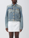 BALMAIN JACKET BALMAIN WOMAN COLOR BLUE,F12653009