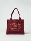 GANNI TOTE BAGS GANNI WOMAN COLOR RED,F13949014