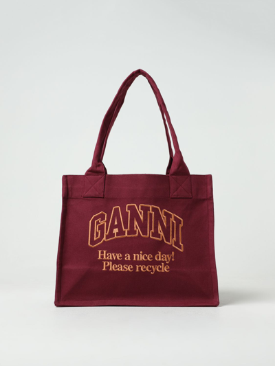 Ganni Tote Bags  Woman Color Red