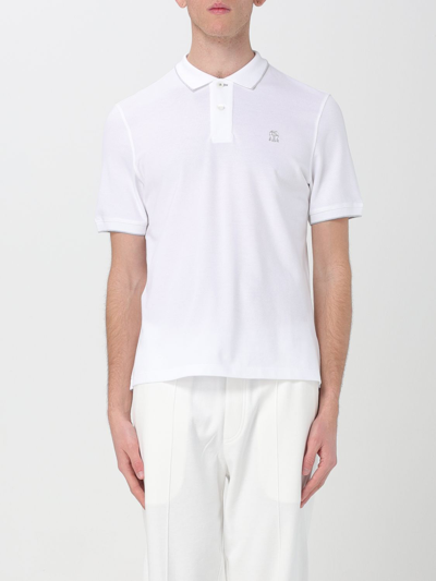 Brunello Cucinelli Polo Shirt  Men Color White