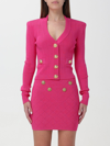 Balmain Cardigan  Woman Color Fuchsia