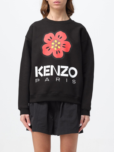 KENZO SWEATSHIRT KENZO WOMAN COLOR BLACK,F18271002