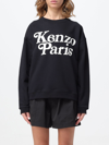 Kenzo Cotton Crew Neck Sweatshirt In Black