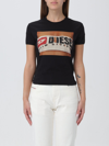 DIESEL T-SHIRT DIESEL WOMAN COLOR BLACK,F14145002