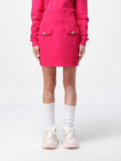 Balmain Skirt  Woman Color Fuchsia In Fuchsia
