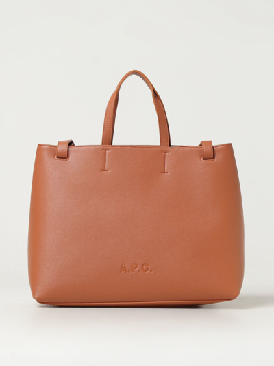Apc Tote Bags A.p.c. Woman Color Beige