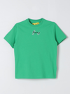 OFF-WHITE T-SHIRT OFF-WHITE KIDS COLOR GREEN,F20325012