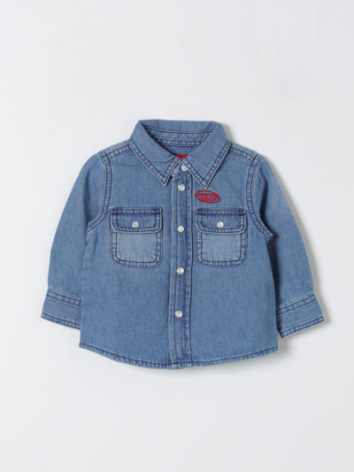 Diesel Babies' 衬衫  儿童 颜色 牛仔布 In Denim