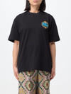 Etro Pegaso Embroidered Crewneck T-shirt In Black