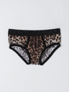 Dolce & Gabbana Animal Print Brief Underwear And Body In Multicolor
