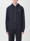 Polo Ralph Lauren Mens  Long-sleeved Double-knit Relaxed-fit Jersey Hoody In Black