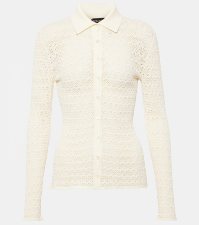 Tom Ford Crochet Shirt In White