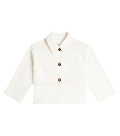 Bonpoint Kids' Clarity Cotton Jacket In Milk White