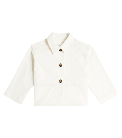 Bonpoint Kids' Clarity棉质夹克 In White