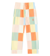 The Animals Observatory Camel Printed Pants In White