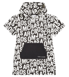 MARC JACOBS LOGO HOODED JERSEY SWEATER DRESS