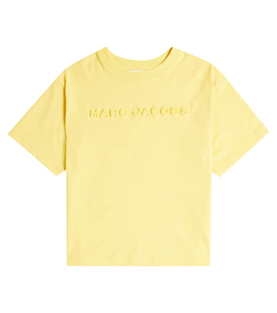 Marc Jacobs Kids' Printed Cotton Jersey T-shirt In Yellow