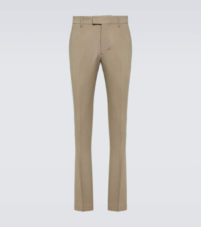 Ami Alexandre Mattiussi Twill Chinos In White