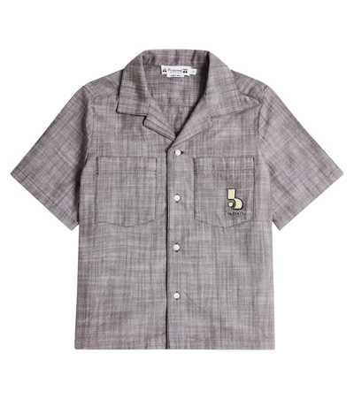 Bonpoint Kids' Fabri Cotton Shirt In Grey