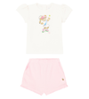 POLO RALPH LAUREN BABY SET OF COTTON T-SHIRT AND SHORTS