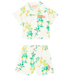 THE ANIMALS OBSERVATORY BABY MAGPIE SHIRT AND SHORTS SET