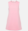 Area Crystal-embellished Cutout Minidress In Pale Pink