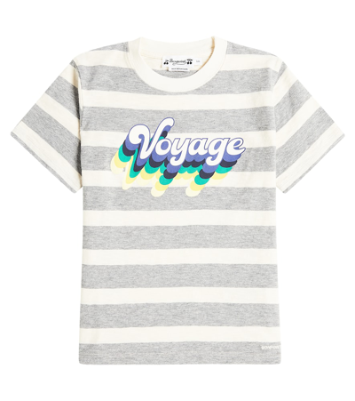 Bonpoint Kids' Thibald Printed Cotton Jersey T-shirt In Grey