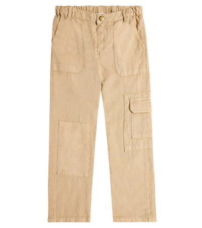 Bonpoint Kids' Francis Cargo Trousers In Beige