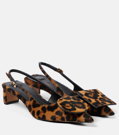 Jacquemus Les Slingbacks Duelo Shoe In Brown