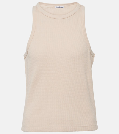 Acne Studios Eris Cotton Tank Top In White