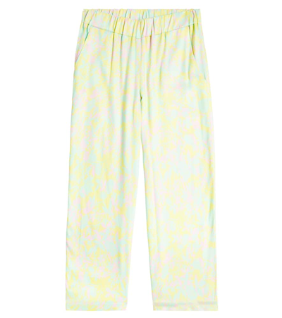 Paade Mode Kids' Anemone Floral Palazzo Trousers In Yellow
