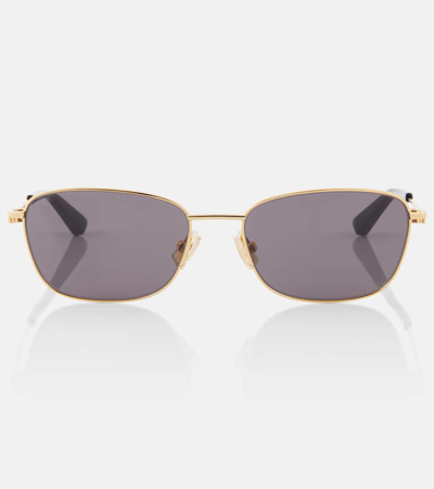 Bottega Veneta Square Sunglasses In Grey