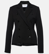 ALAÏA ALAÏA DOUBLE-BREASTED WOOL-BLEND BLAZER