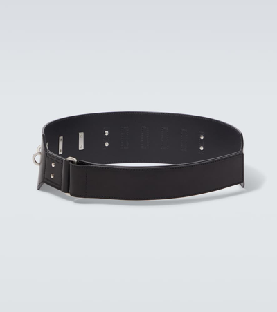 Rick Owens Leather Belt In Black