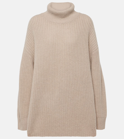Lisa Yang Therese Turtleneck Cashmere Sweater In Neutrals