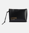 LOEWE LOGO EMBOSSED LEATHER POUCH