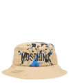Moschino Logo-print Bucket Hat In Beige