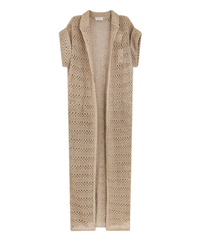 Brunello Cucinelli Cardigan In Beige