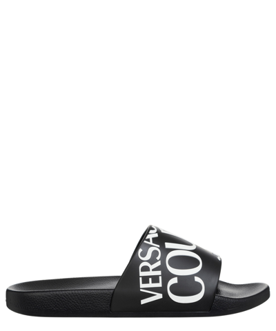 Versace Jeans Couture Slides In Black