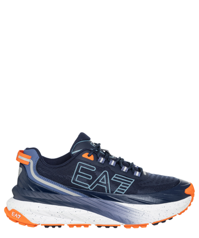 Ea7 Crusher Distance Sneakers In Blue