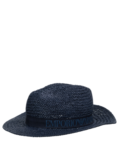Emporio Armani Swimwear Hat In Blue