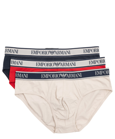 Emporio Armani Underwear Briefs In Beige