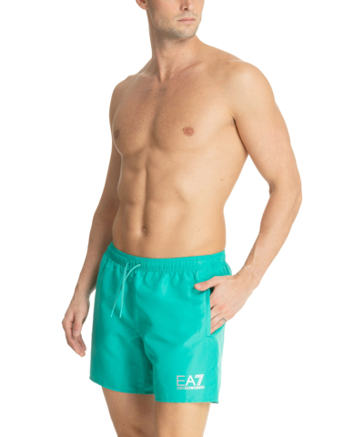 Ea7 Sea World Swim Shorts In Green