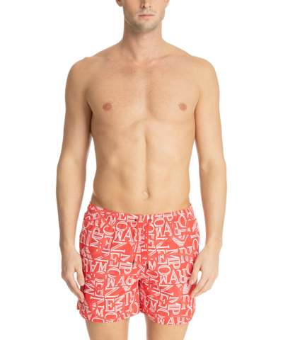 Emporio Armani Swimwear Swim Shorts In Red
