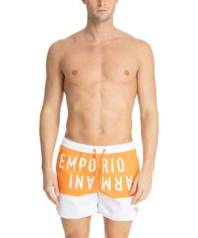 Emporio Armani Swimwear Swim Shorts In White